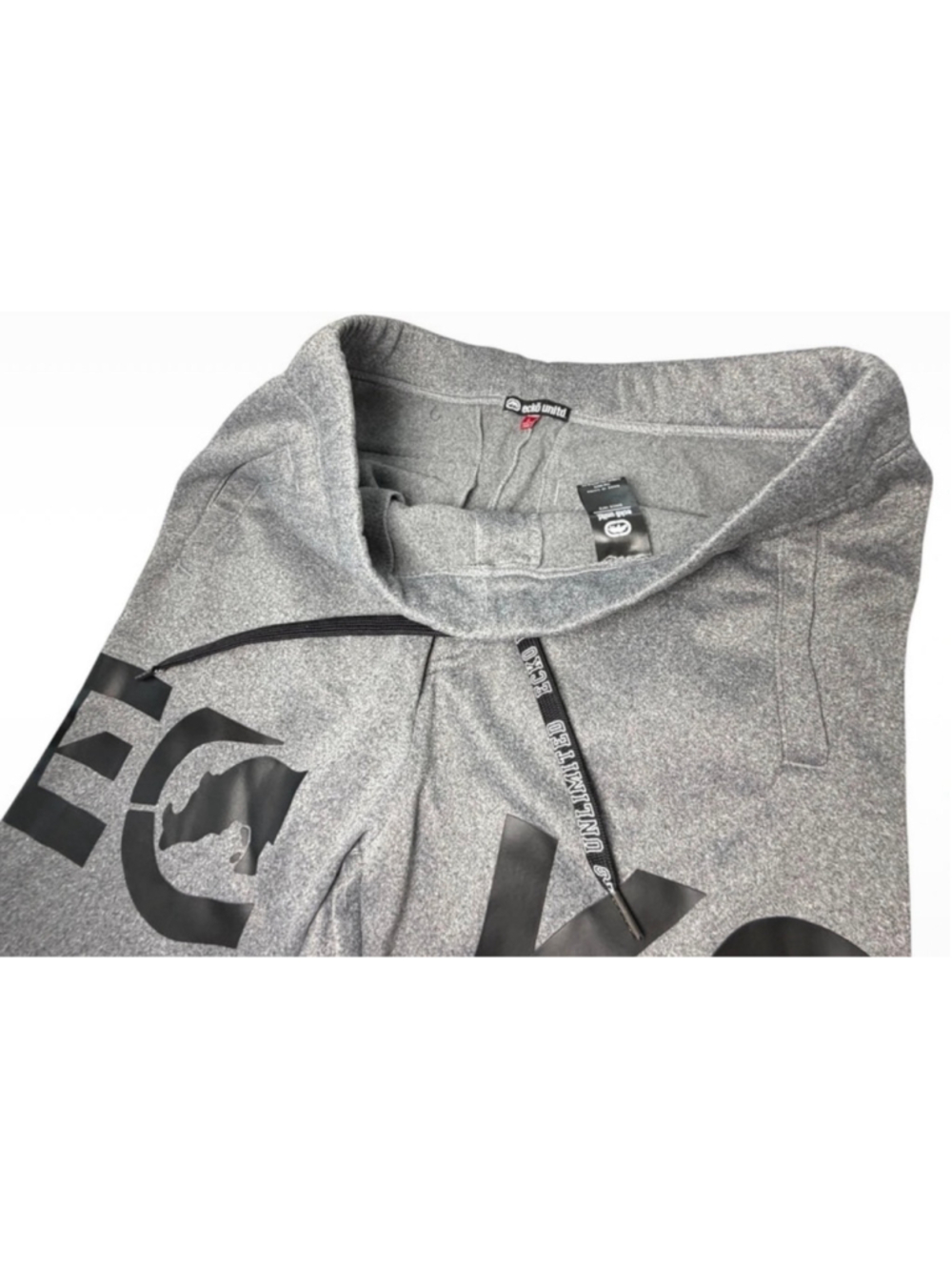 Men's Ecko Unltd. Jogger Sweatpants Size L Grey Black - Picture 3 of 5